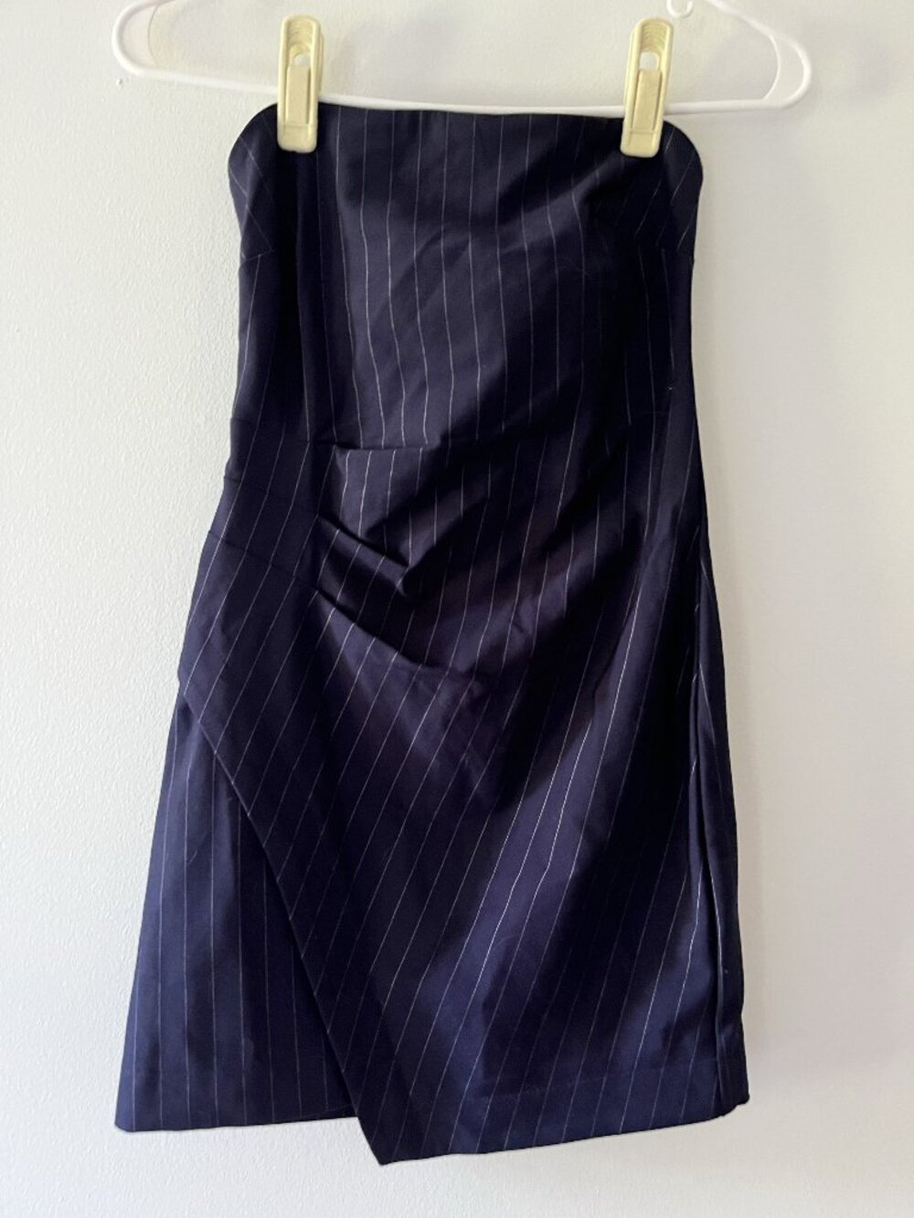 Navy Pinstripe Dress
